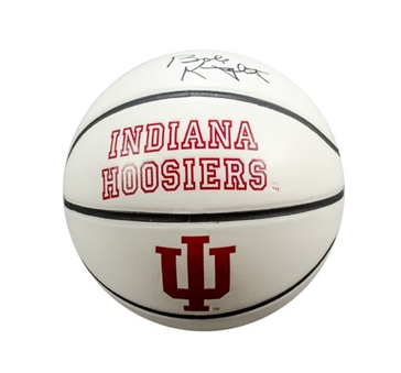 Bob Knight Signed Indiana Hoosiers Basketball